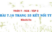 Bài 7.18 trang 35 Toán 7 Kết nối tri thức Tập 2